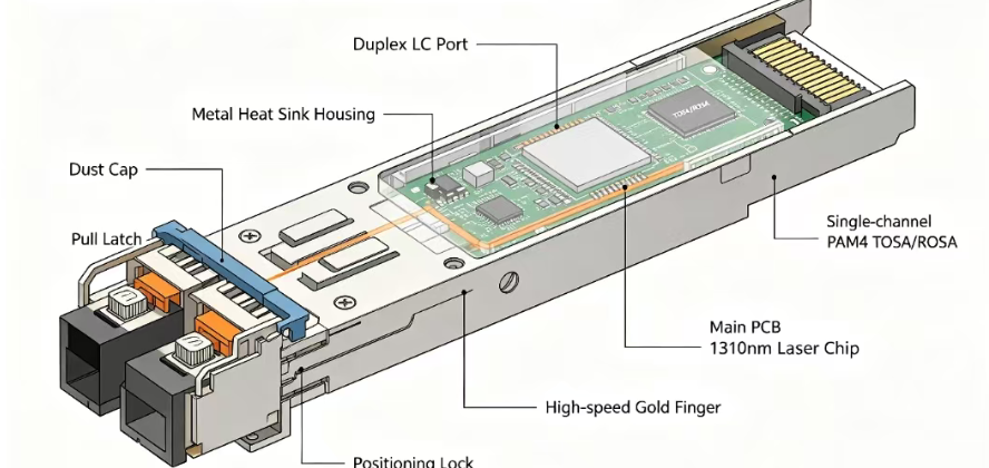 100G QSFP28 DR1 1310nm 500m