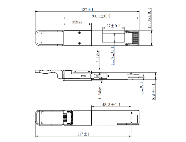 400G QSFP-DD DR4 500m